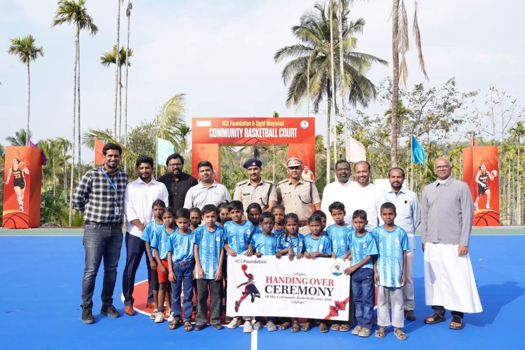 SIGHT Wayanad and HCL Foundation Inaugurate Community Basketball Court 1